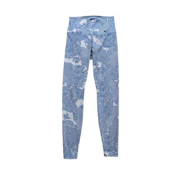 Nike Leggings Women S Small Blue Jay Sculpt Victory High Rise Dri Fit Athletic - Picture 1 of 11